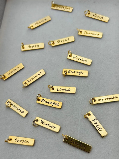 Charmed Words: Gold Bar